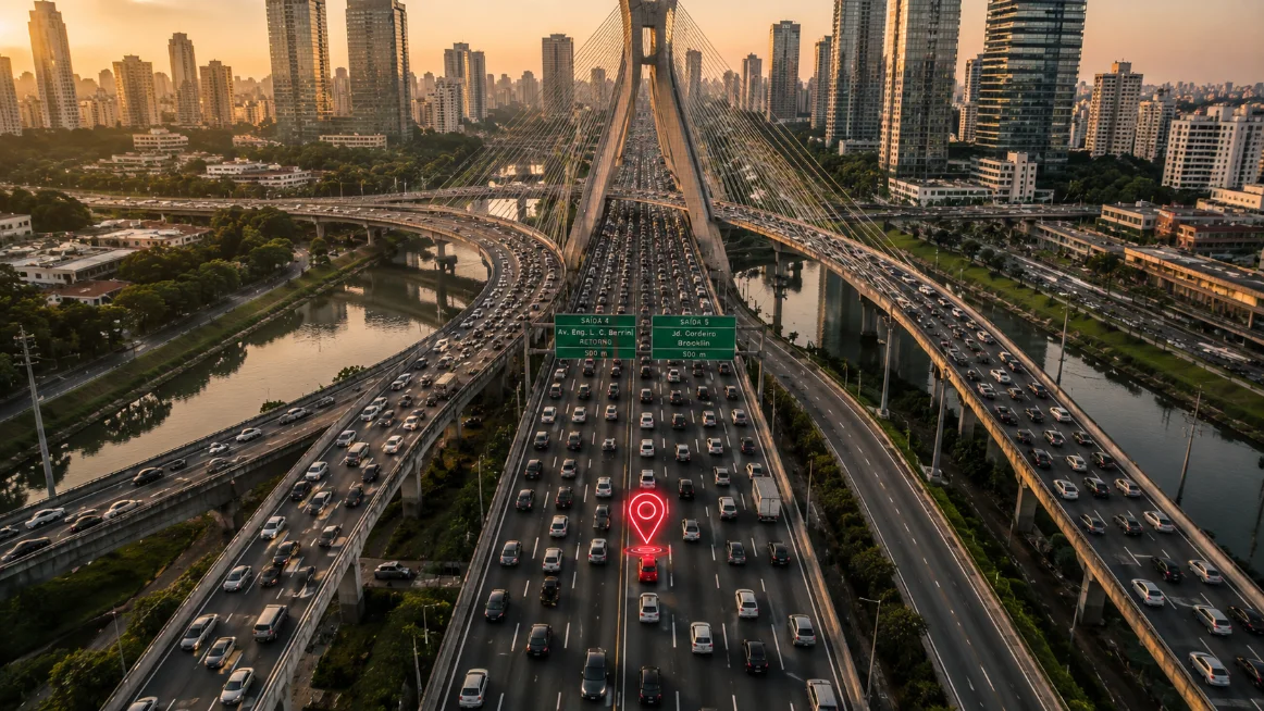 Carro protegido com rastreamento Titânio SAT